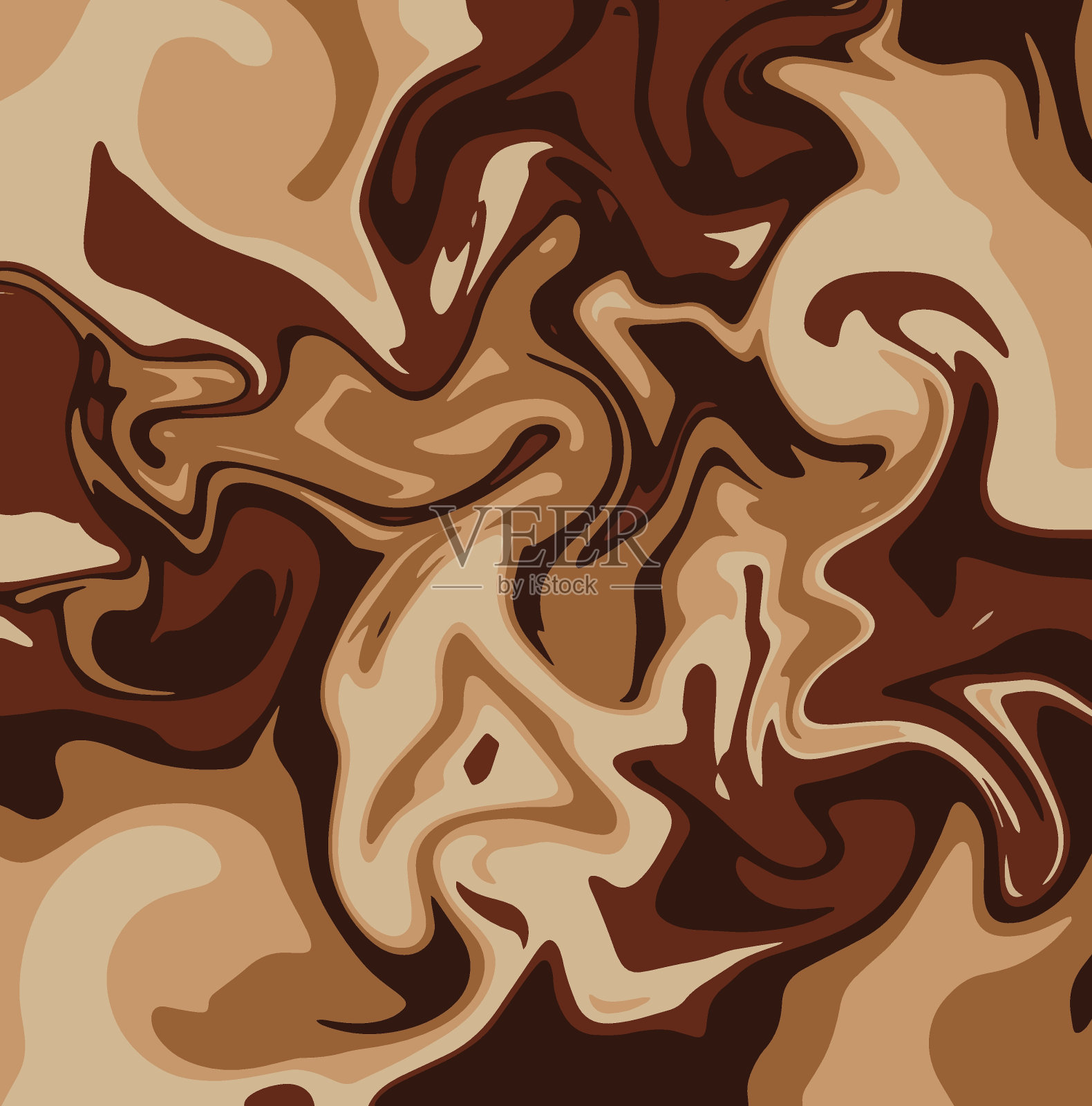 矢量抽象纹理咖啡色调插画图片素材
