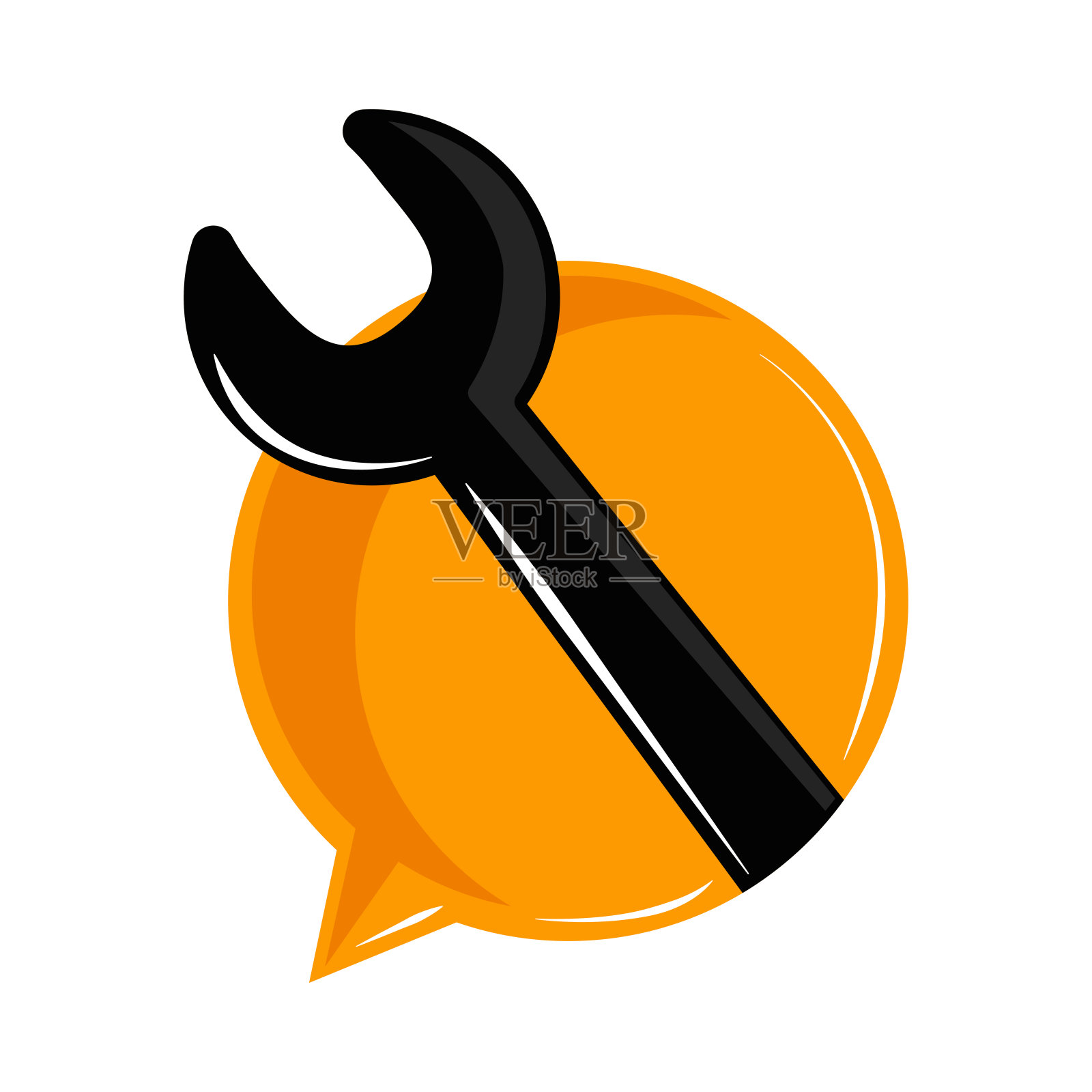 技术服务工具插画图片素材