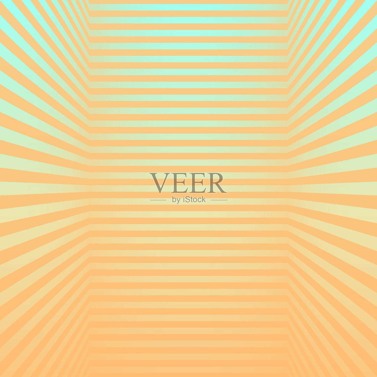 抽象条纹背景和橙色梯度-新潮的3D背景插画图片素材