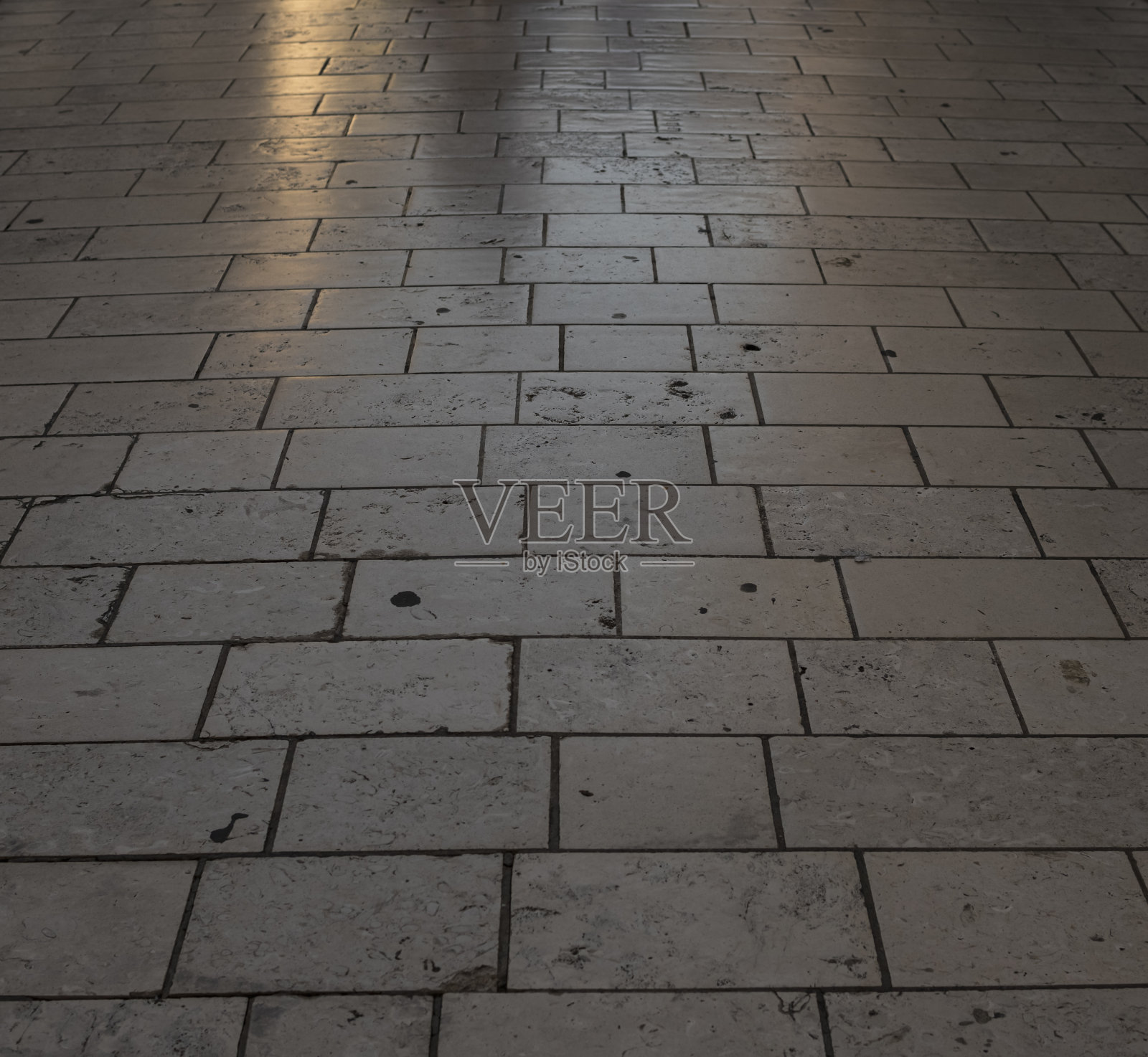 克罗地亚扎达尔市一条旧人行道的细节照片摄影图片