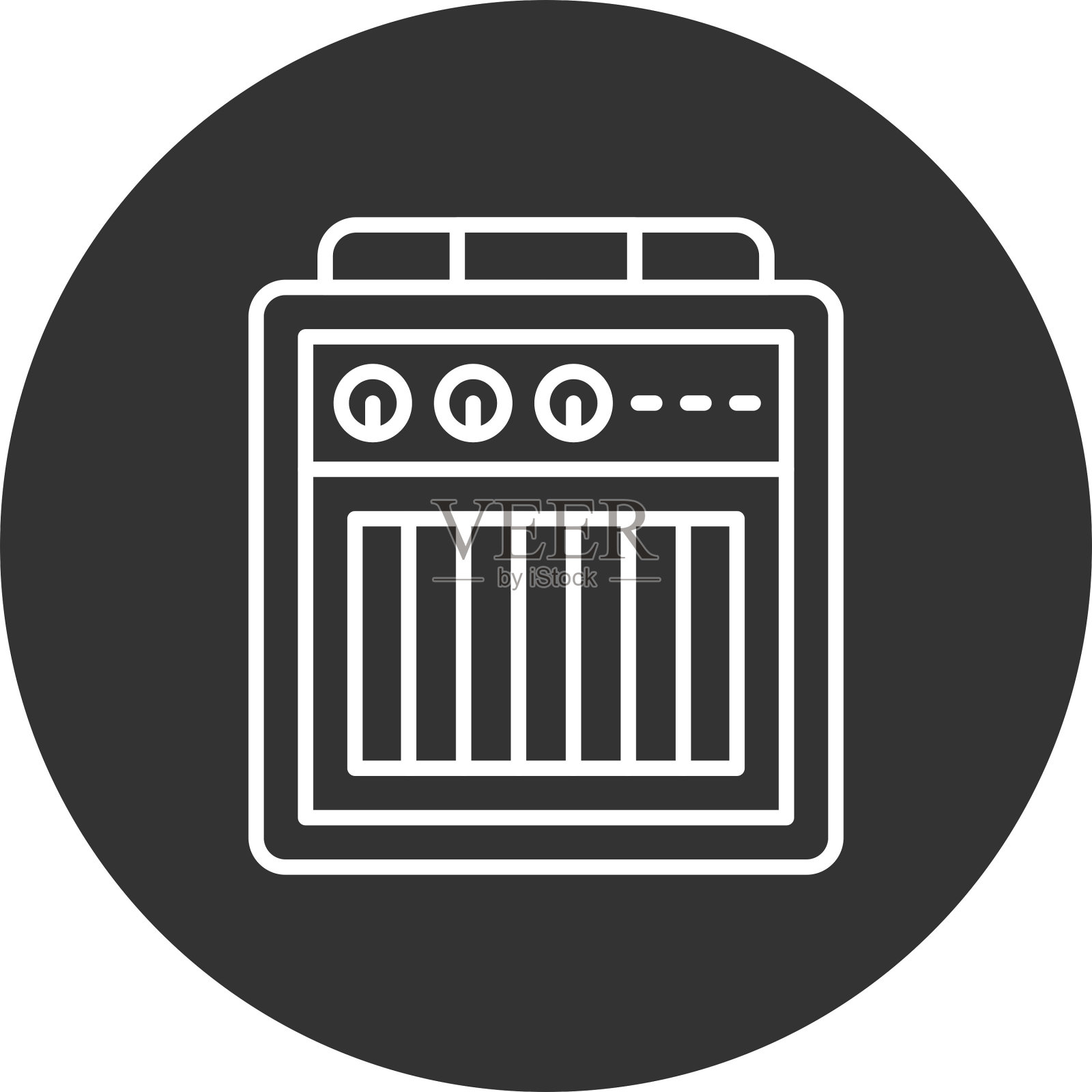 功放盒图标插画图片素材