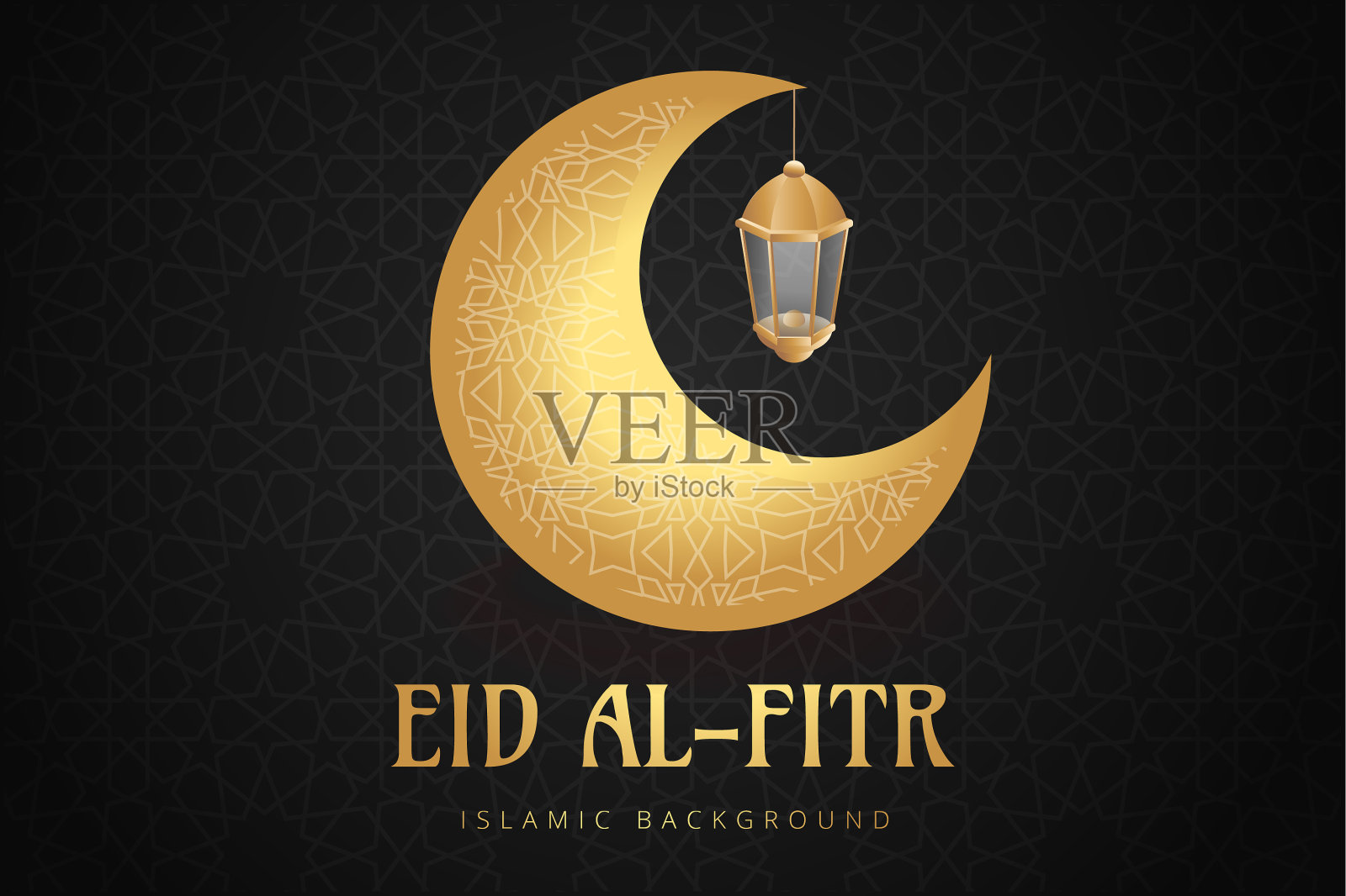 斋月背景，开斋节背景，伊斯兰新年背景贺卡插画图片素材