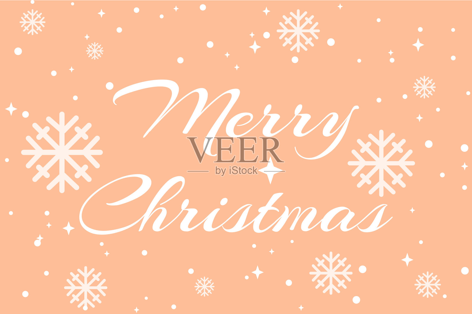 圣诞快乐，新年快乐。插画图片素材