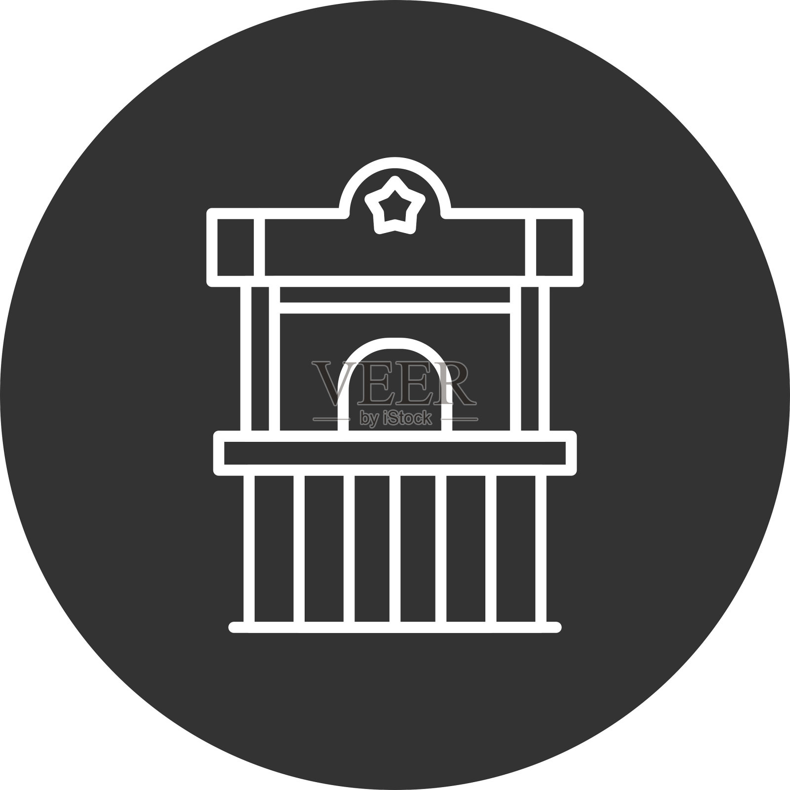 票箱图标插画图片素材