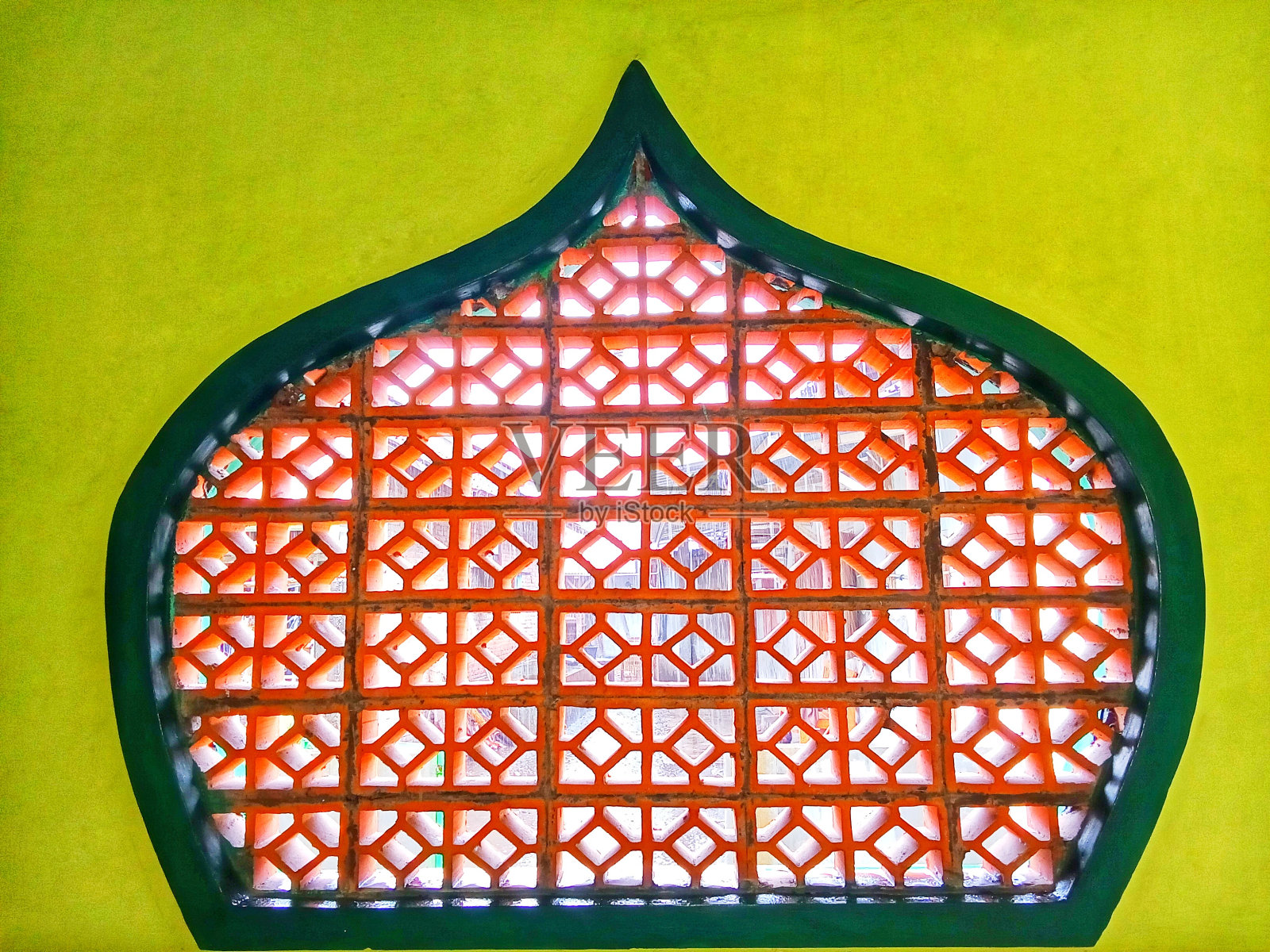 清真寺透空式照片摄影图片