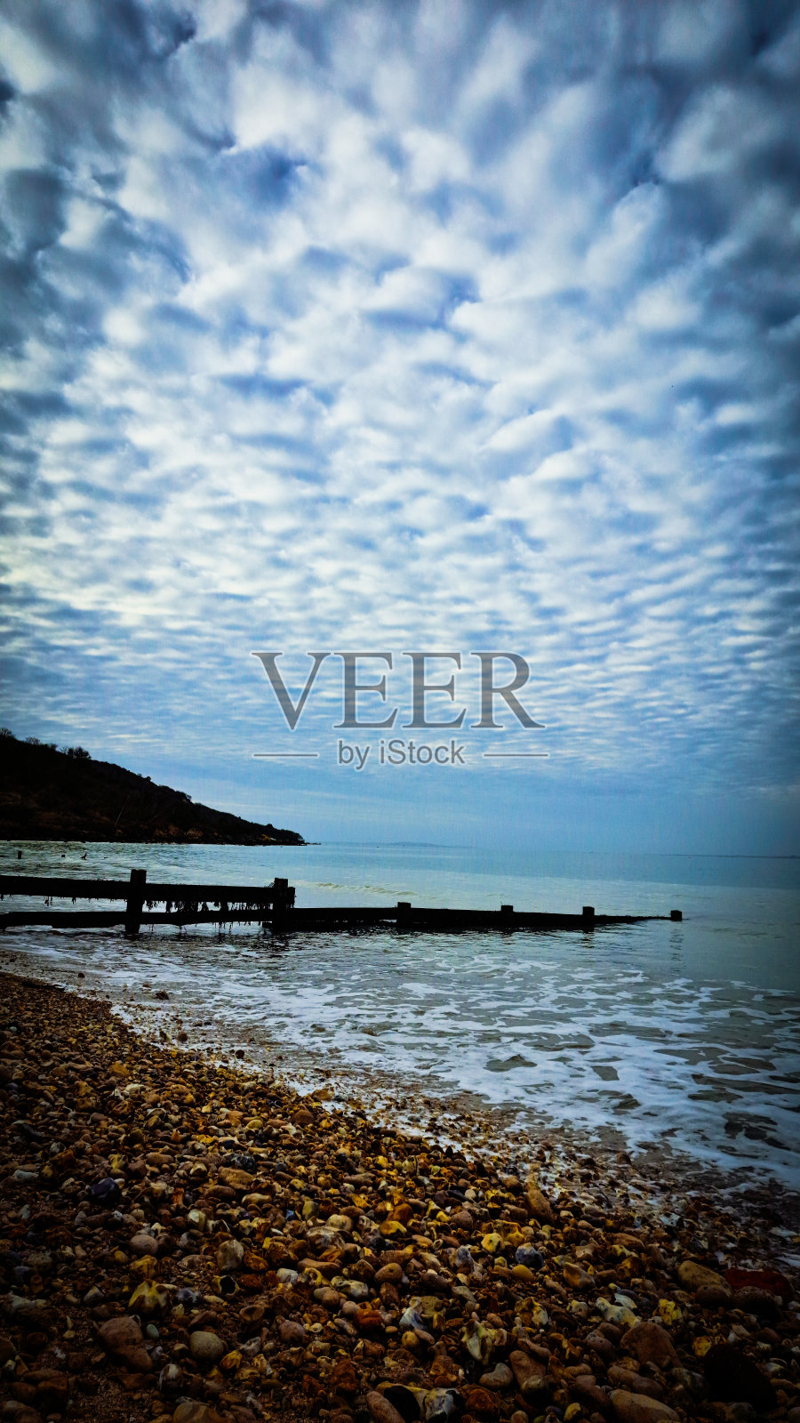 怀特岛的托特兰湾照片摄影图片