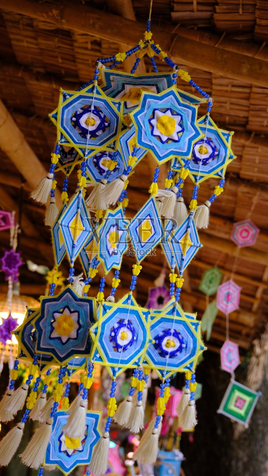 制作彩纱制作桐旗照片摄影图片