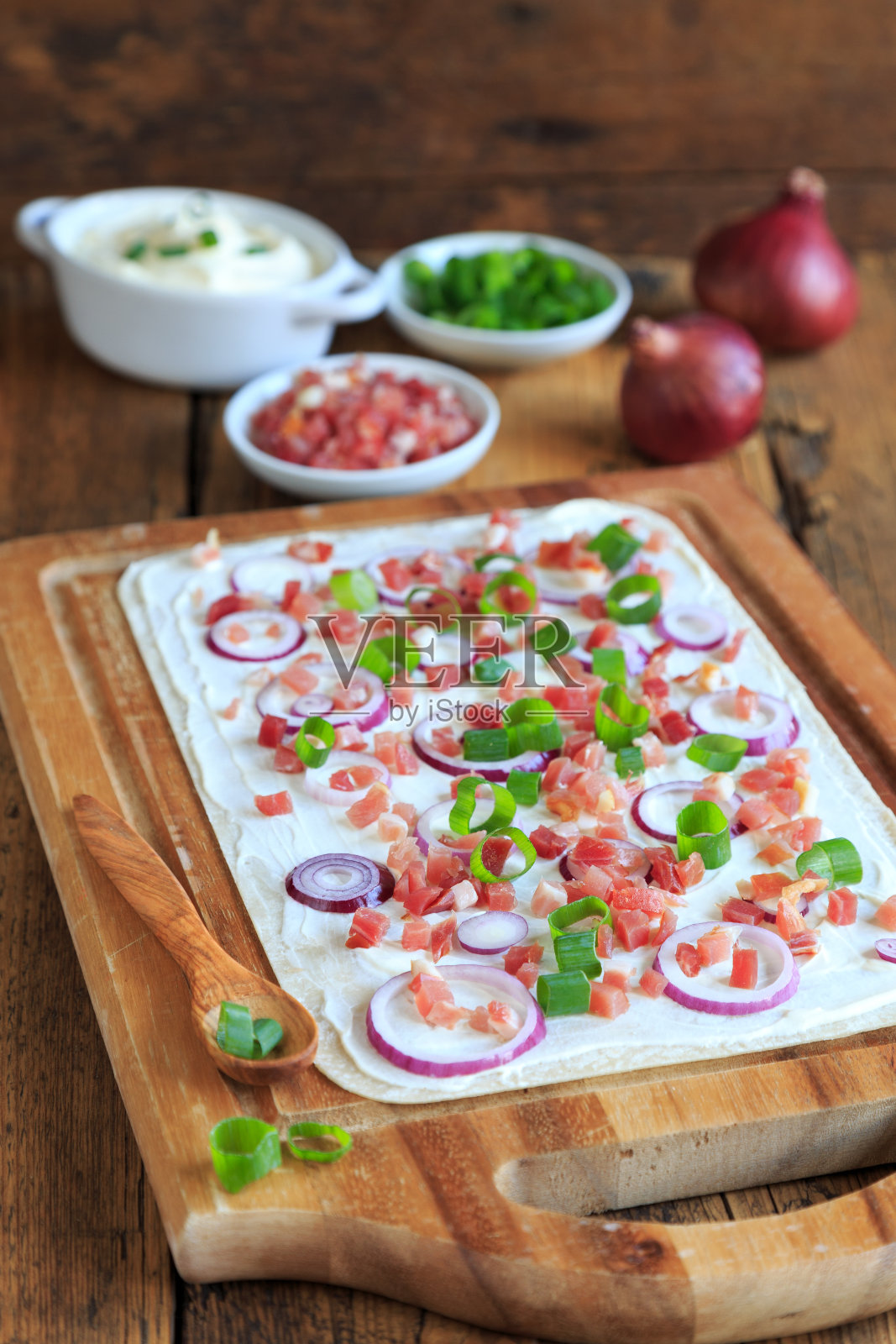 挞挞flambee照片摄影图片