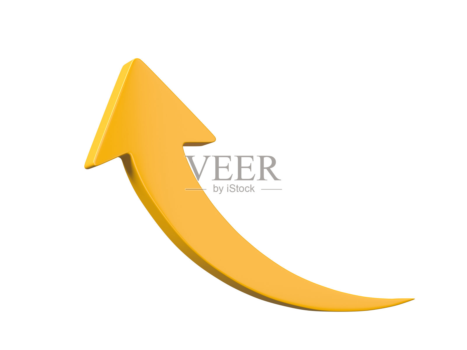 3D箭头图标孤立的白色背景照片摄影图片