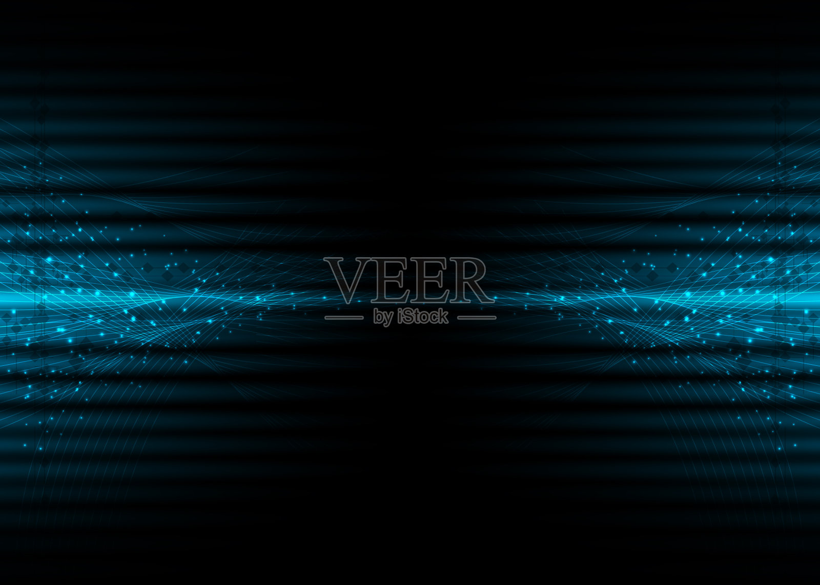 抽象概念纳米计算机技术商业背景插画图片素材