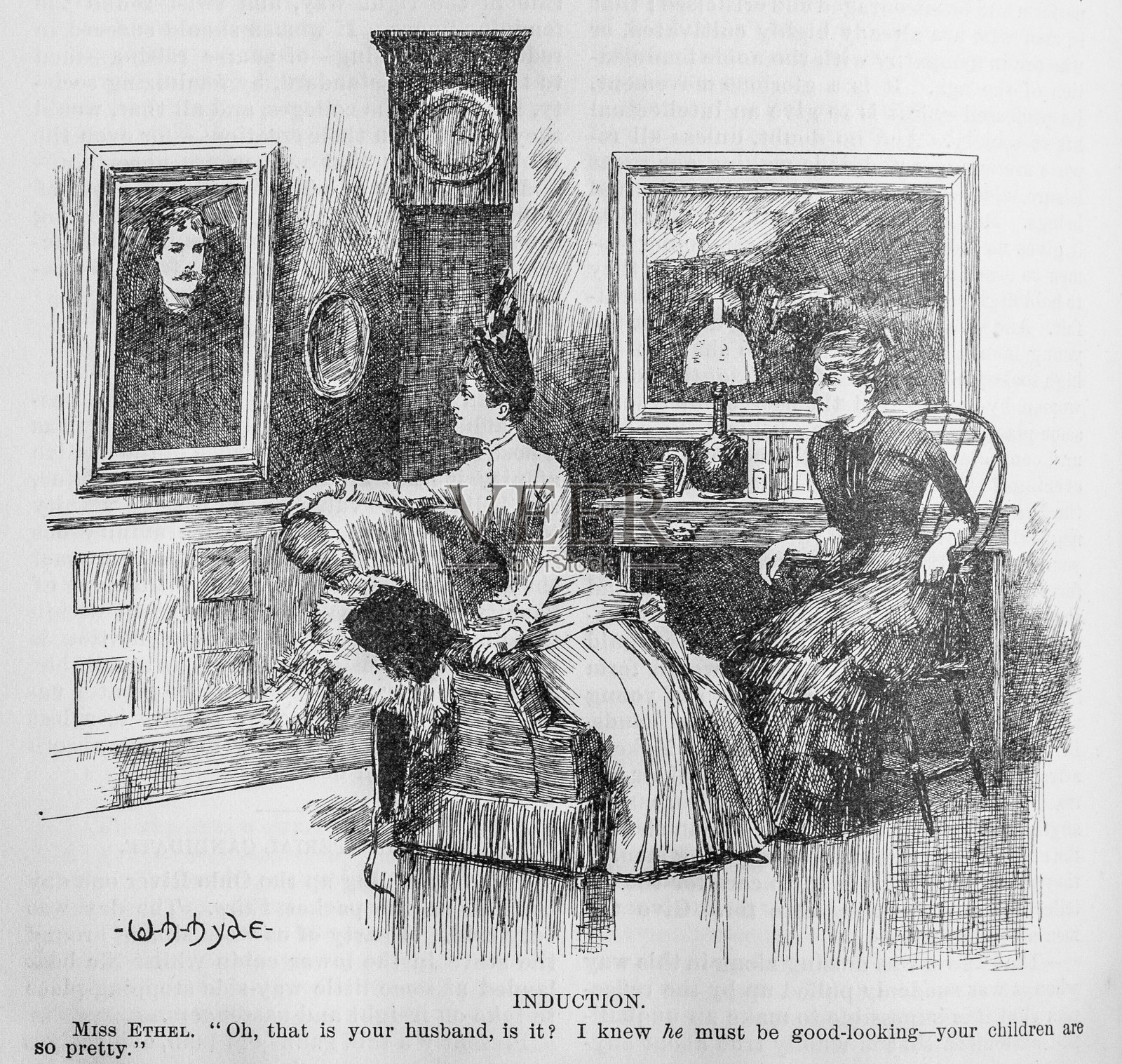 感应插画图片素材