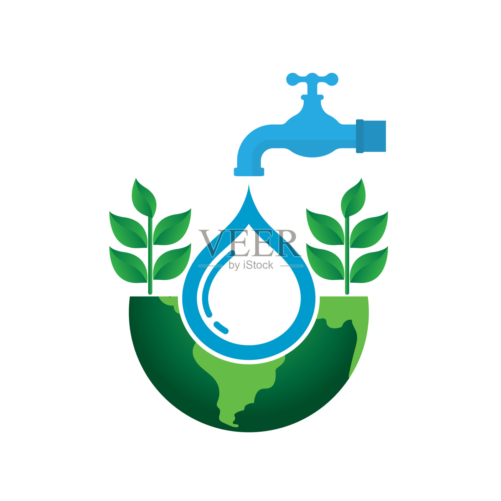 生态世界能源插画图片素材