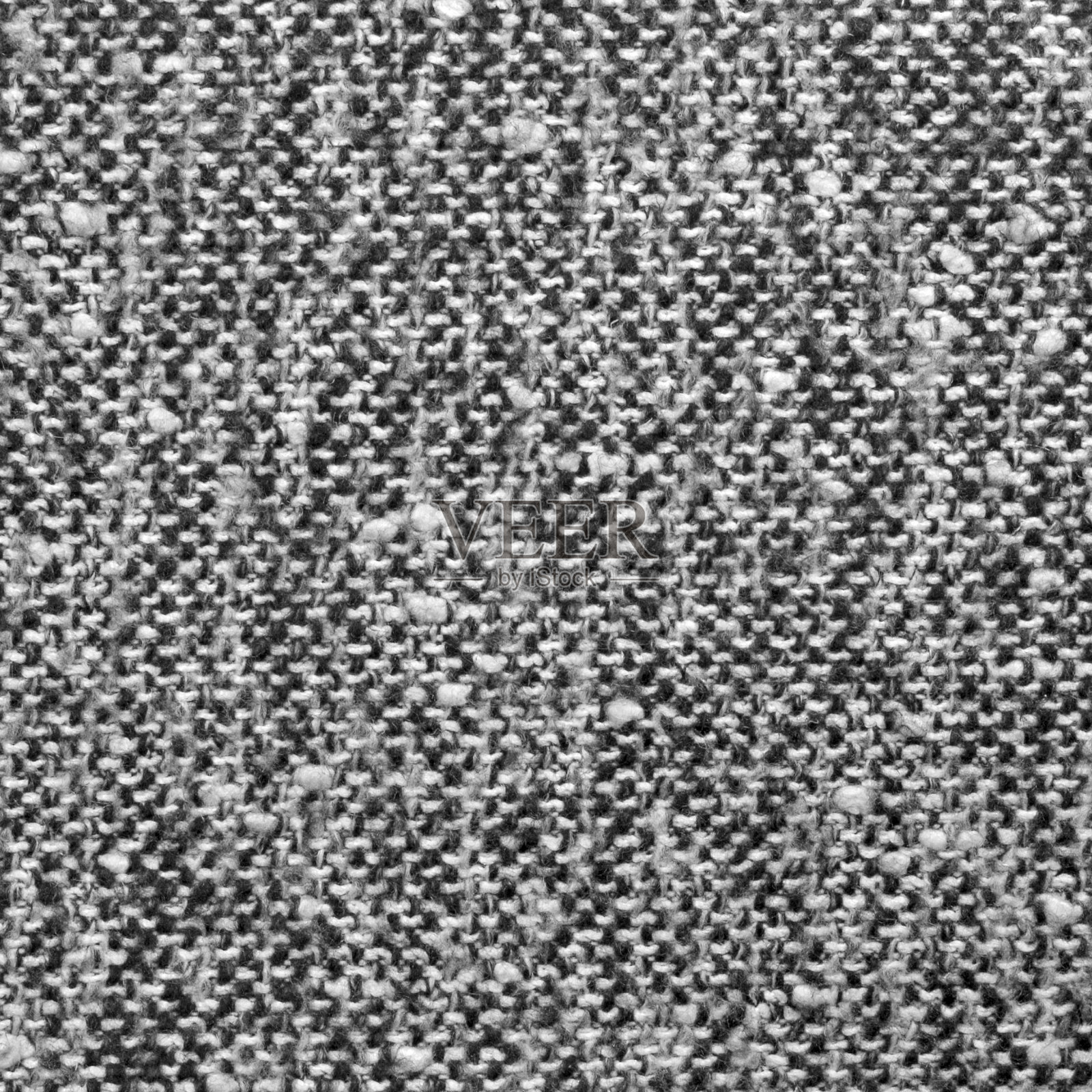灰色粗花呢面料样品质感，自然垂直休闲灰色羊毛图案，质感盐胡椒黑白杂色背景，大细节微距特写照片摄影图片