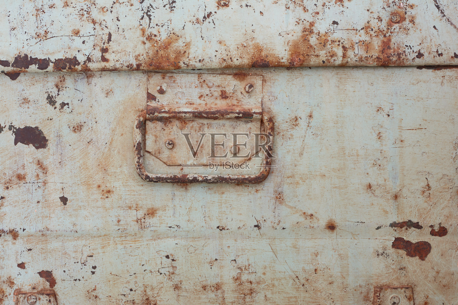 旧生锈的金属表面背景与手柄照片摄影图片