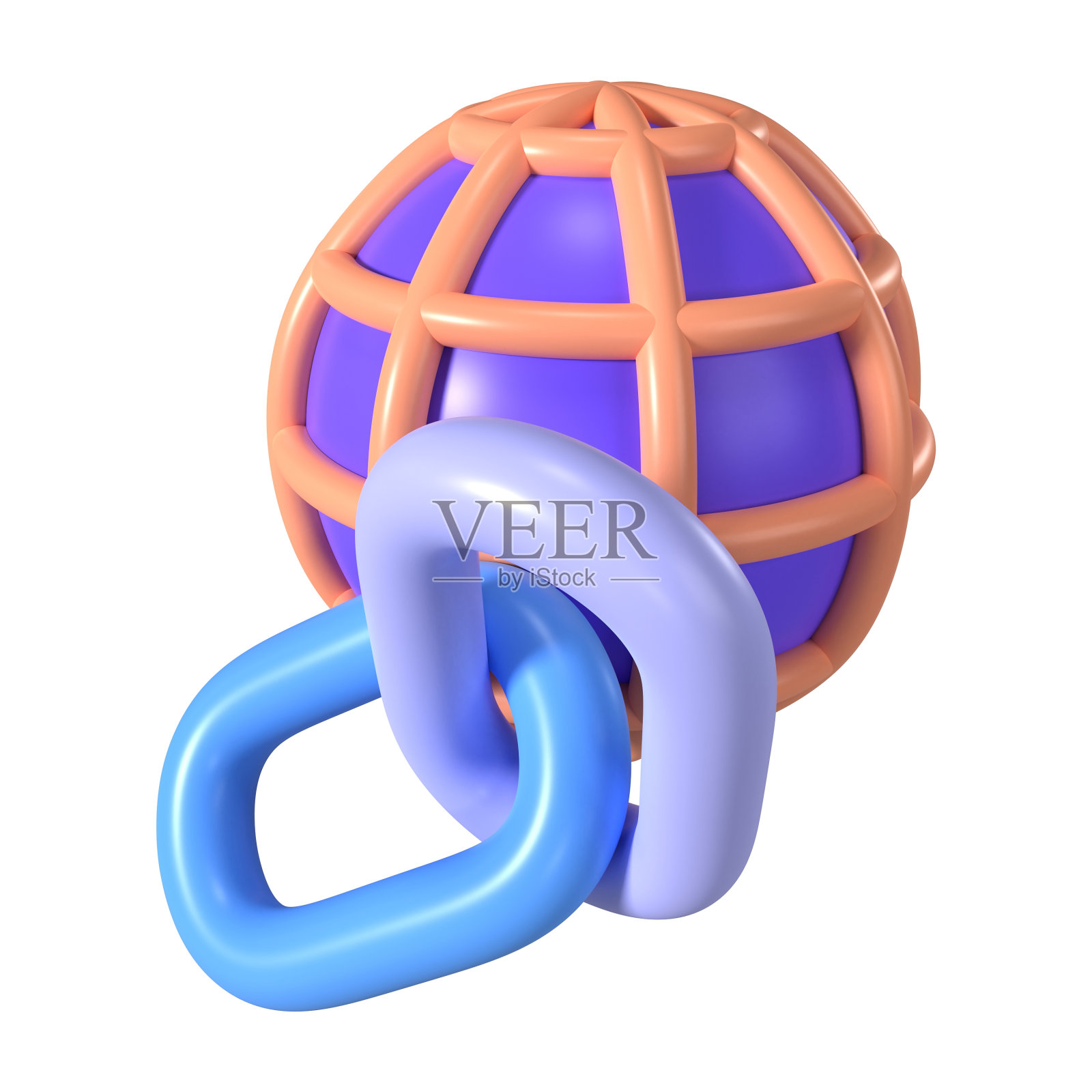 超链接3D插图图标照片摄影图片