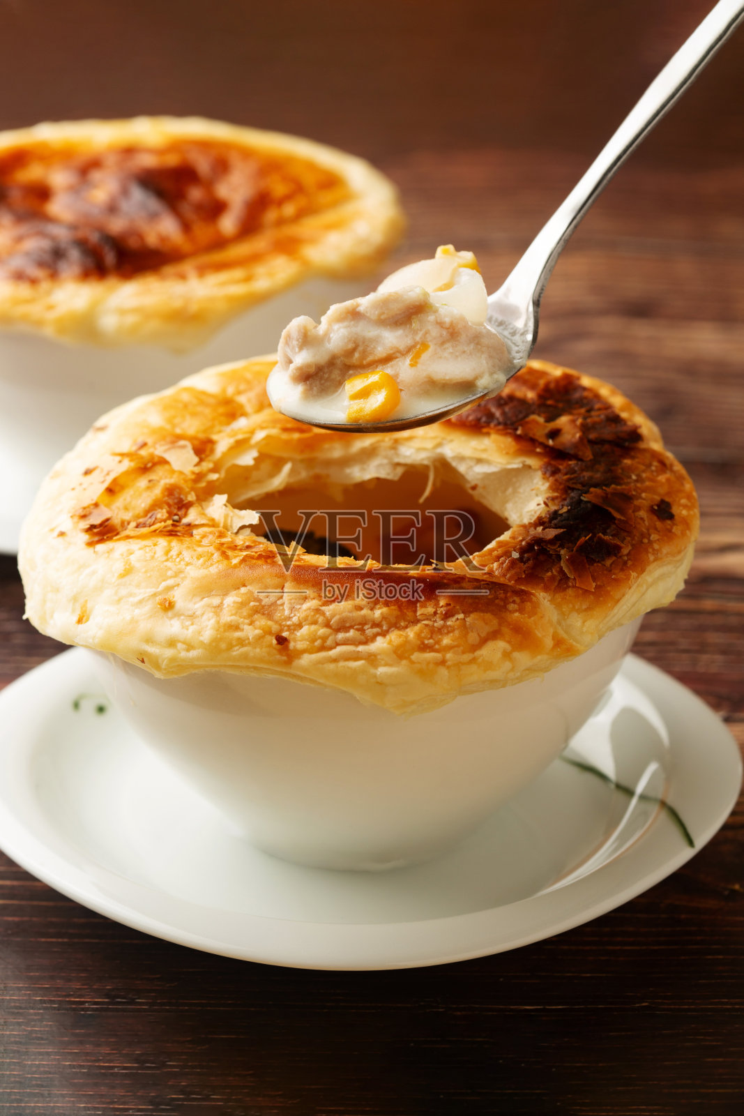 鸡肉热派照片摄影图片