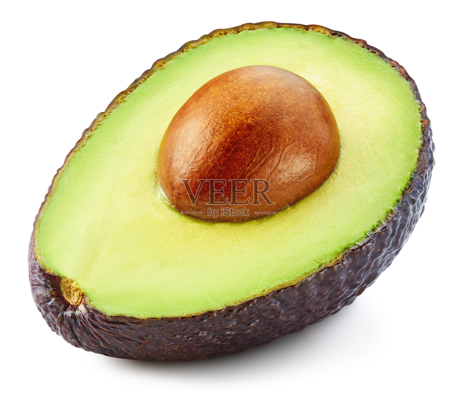 白分离鳄梨照片摄影图片