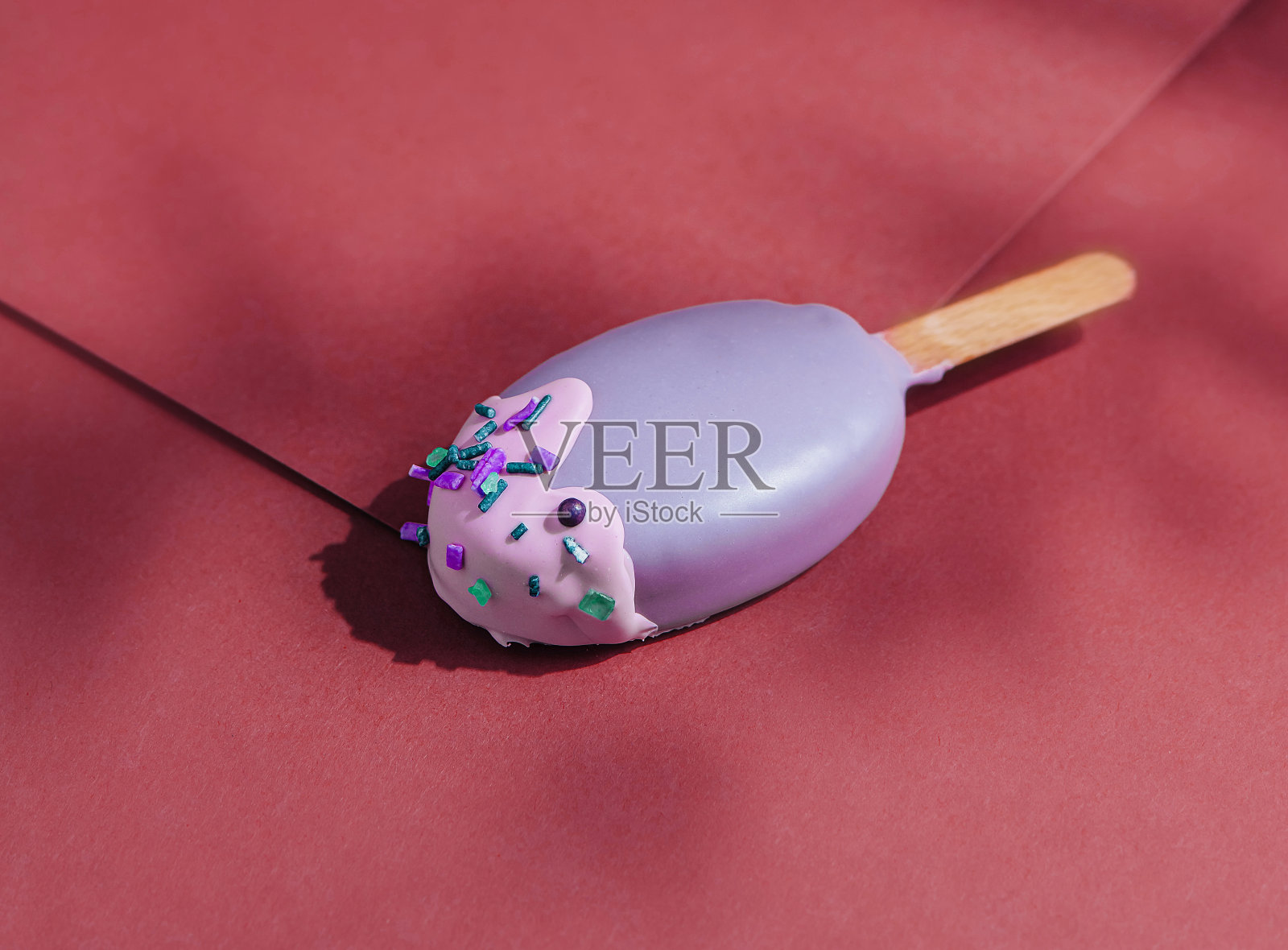 紫釉冰棒冰淇淋照片摄影图片