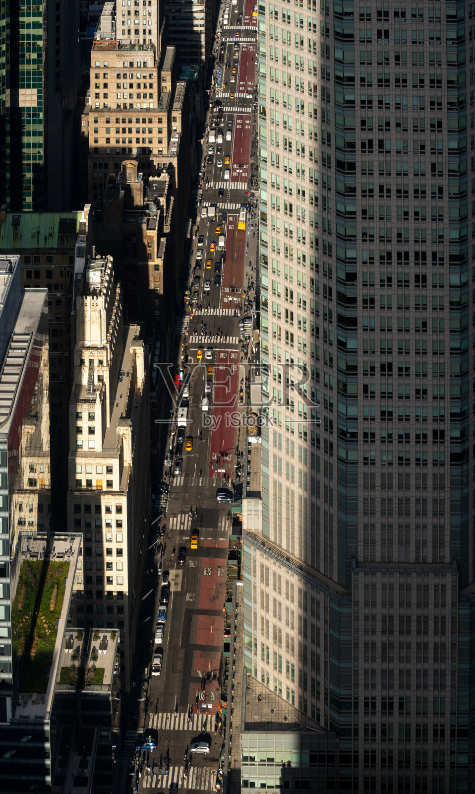 纽约市的白天和夜晚照片摄影图片