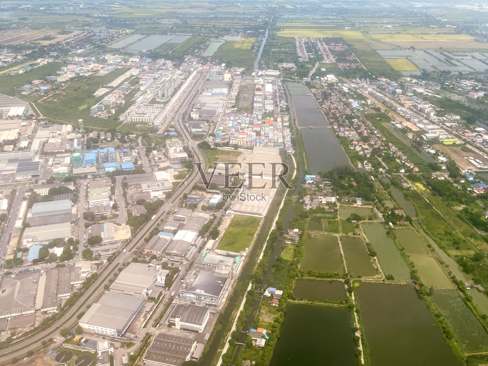 从飞机上鸟瞰泰国照片摄影图片