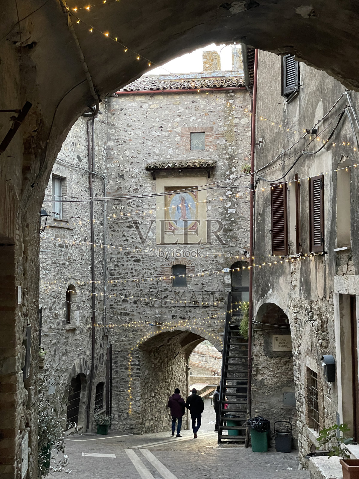 短笛Borgo di Montecchio，翁布里亚，意大利，欧洲照片摄影图片