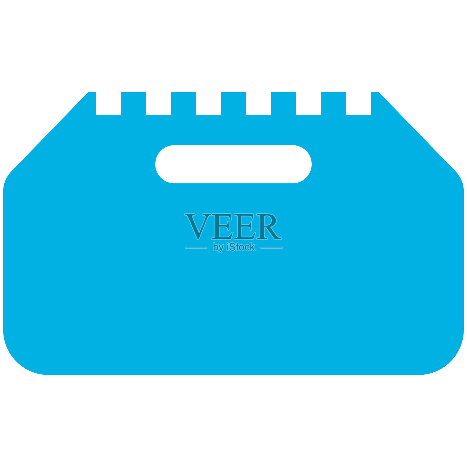 塑料刮板蛋糕烘焙工具矢量卡通插图孤立在一个白色的背景。插画图片素材