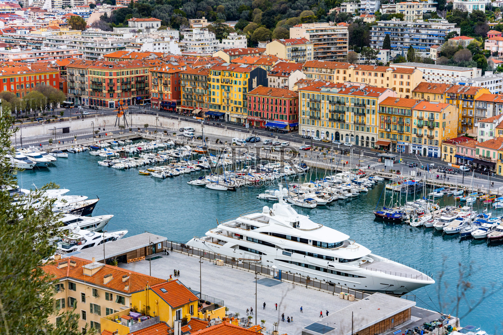 尼斯的林皮亚港照片摄影图片