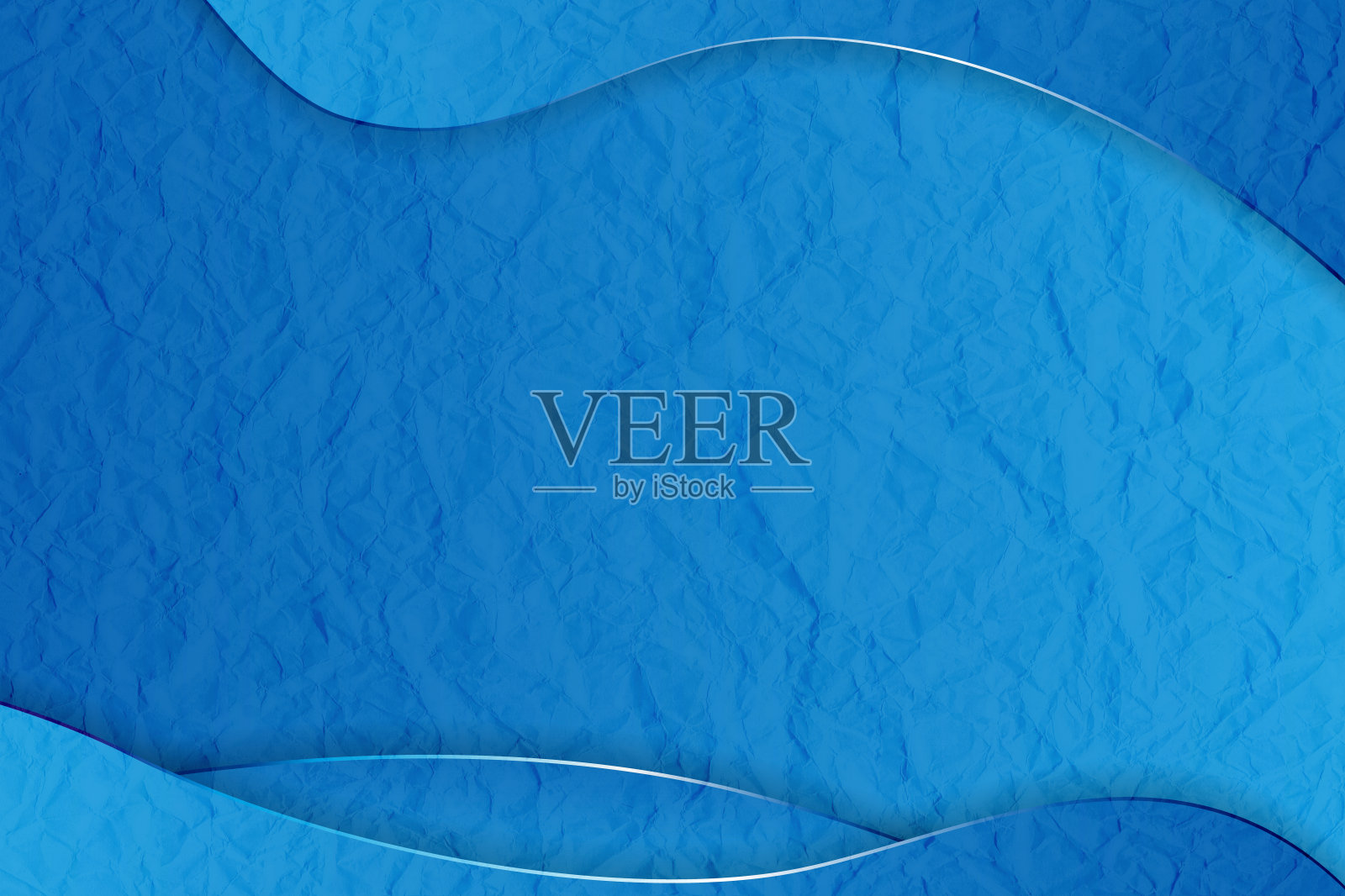 抽象的背景与波浪和皱巴巴的纸纹理的设计照片摄影图片