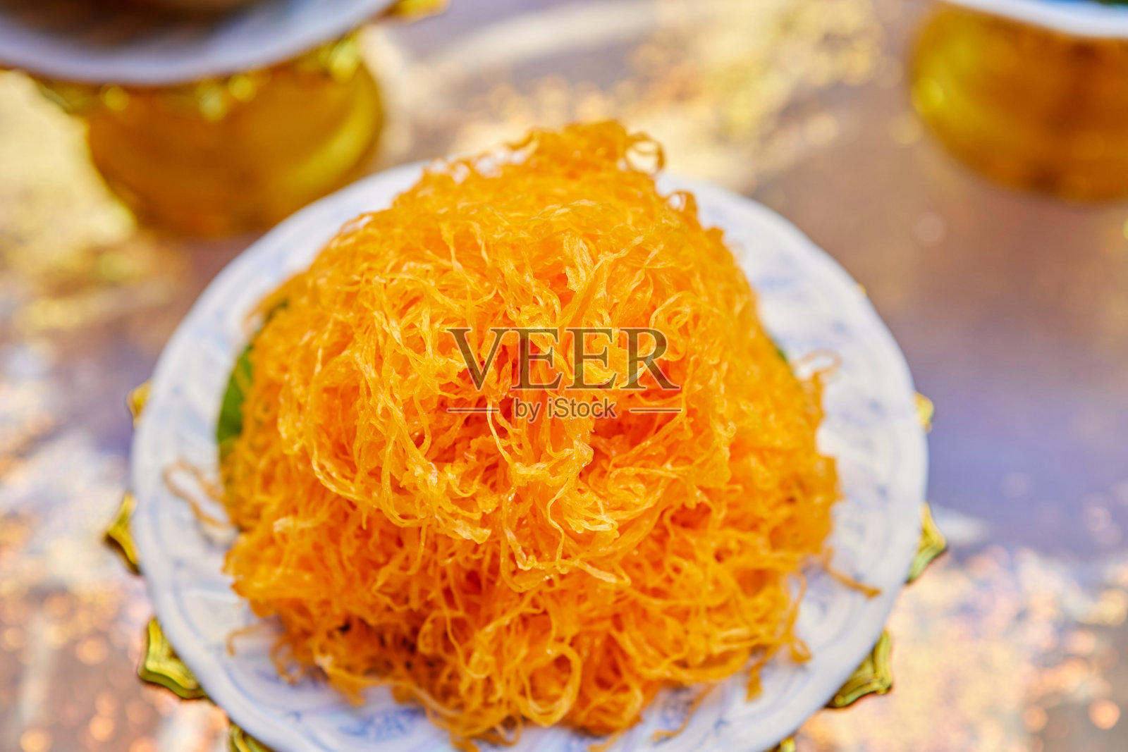 泰国菜式甜品的特写照片摄影图片