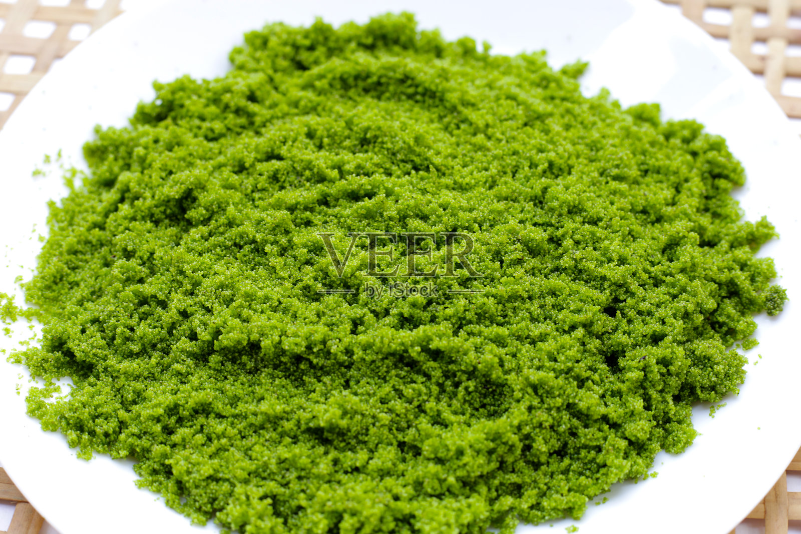 Wolffia globosa或沼泽藻，水粉照片摄影图片