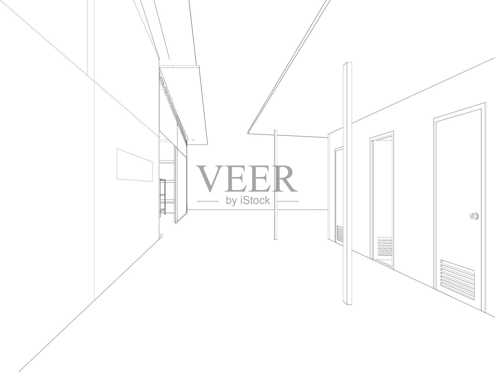 工业建筑的三维插图照片摄影图片