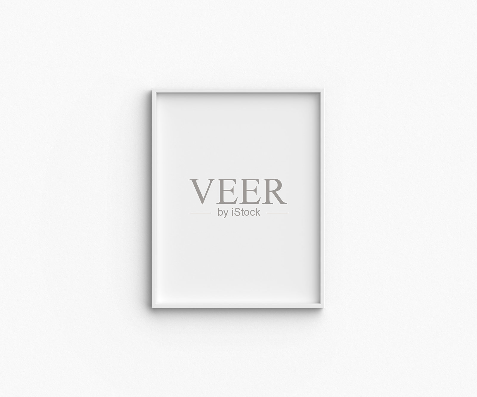 字母大小的空白垂直相框在白色背景照片摄影图片