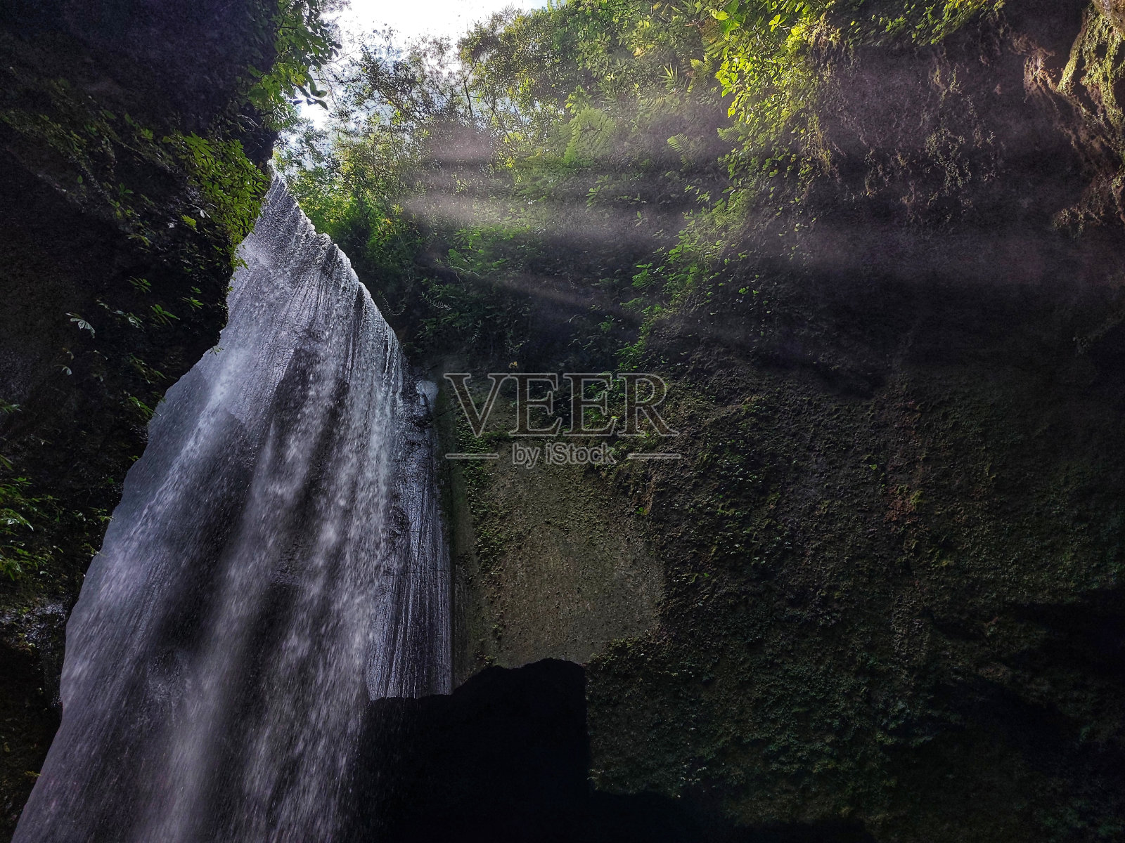 瀑布的景色照片摄影图片