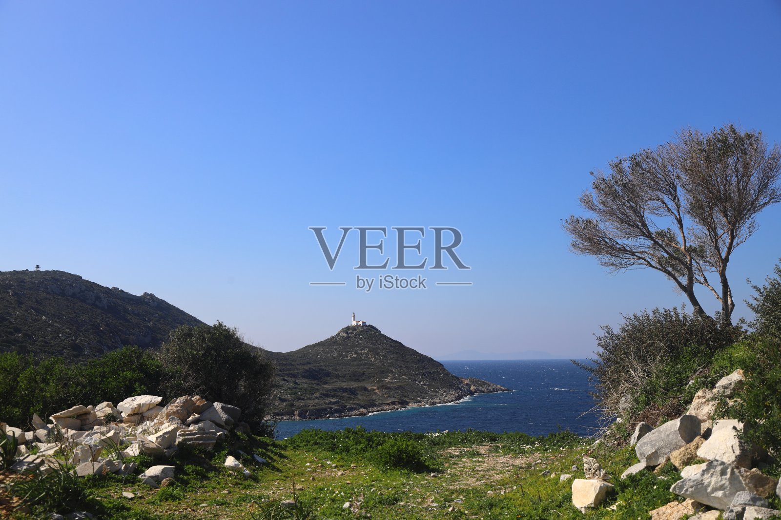 克尼多斯古城的古代遗迹。古遗址景观。Mugla / Datca / Turkey照片摄影图片