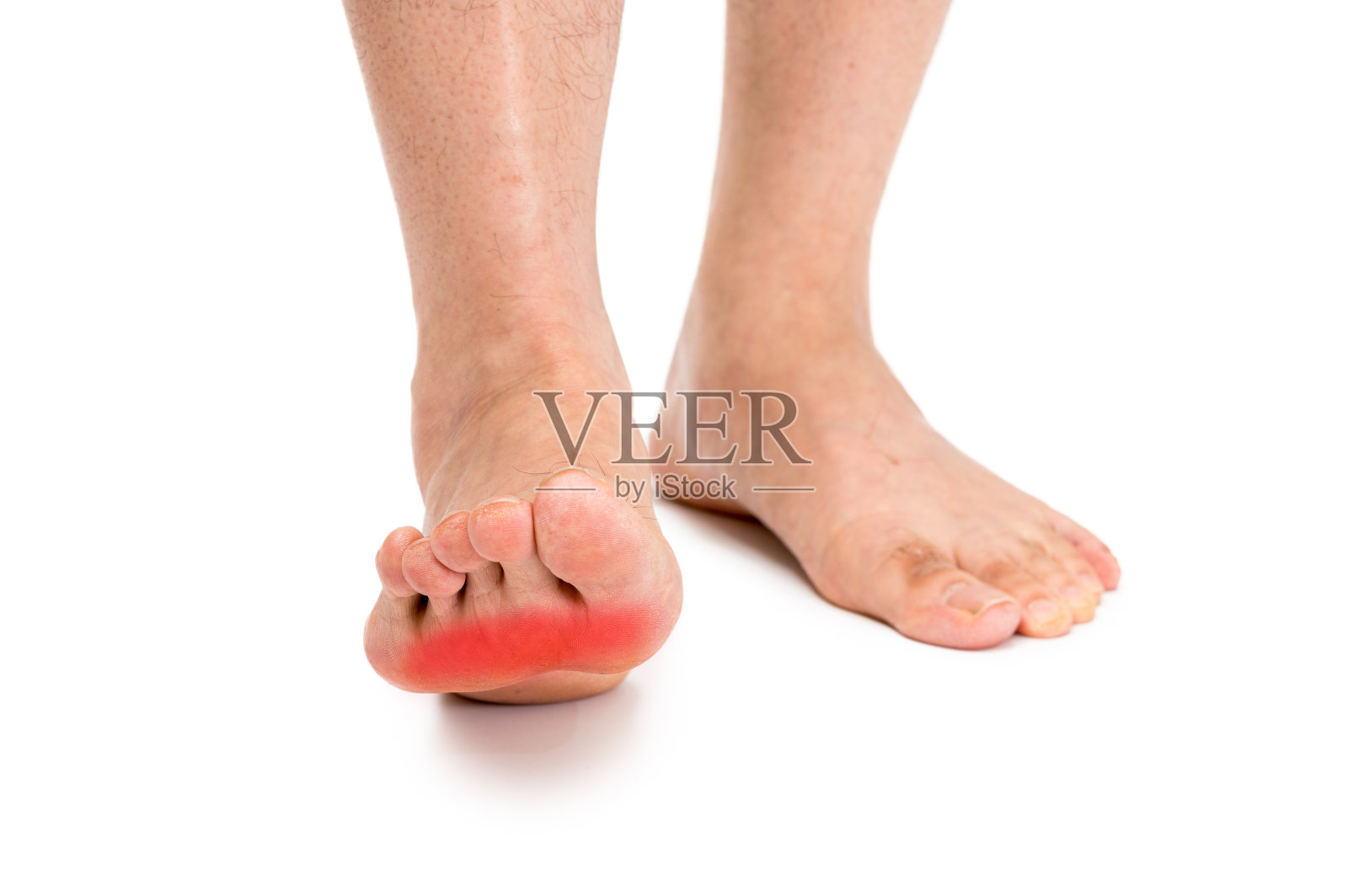 雄足孤立在白色背景上照片摄影图片