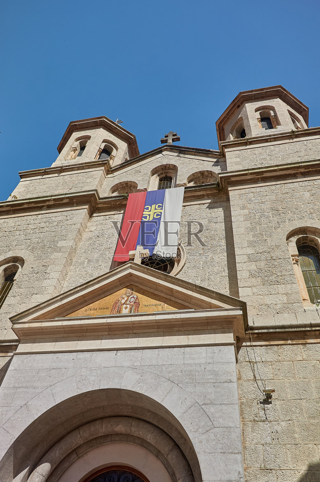 黑山科托尔古城的圣迈克尔教堂照片摄影图片