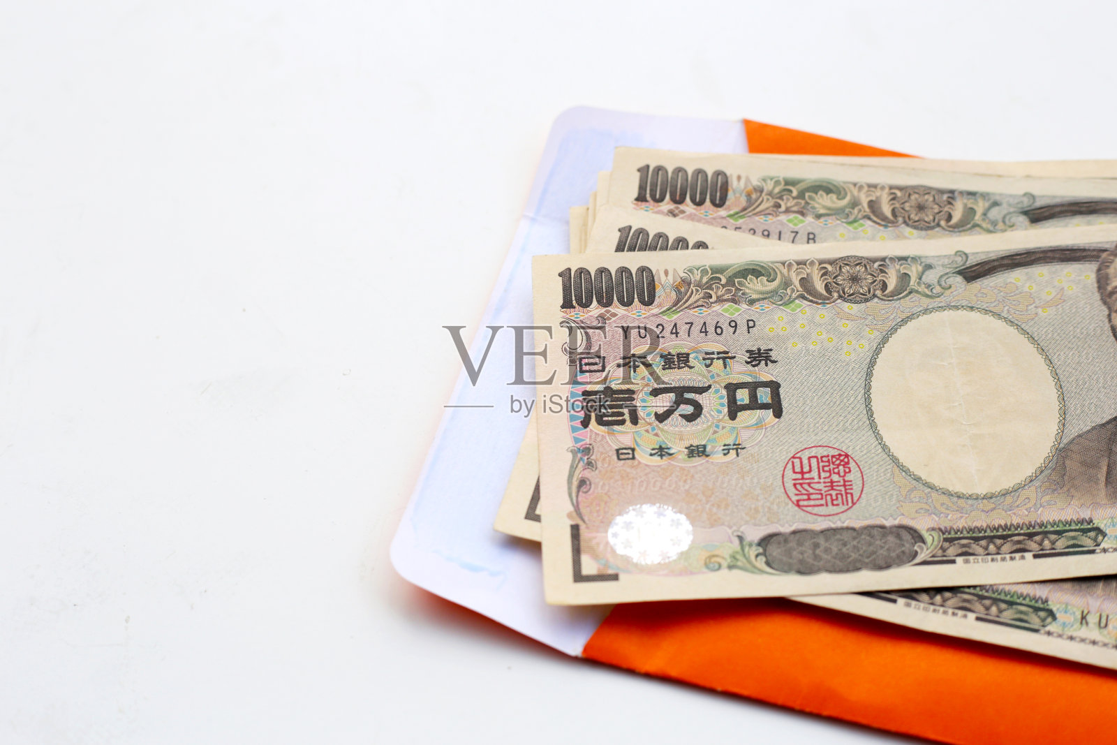 日本纸币10000日元，日本货币照片摄影图片