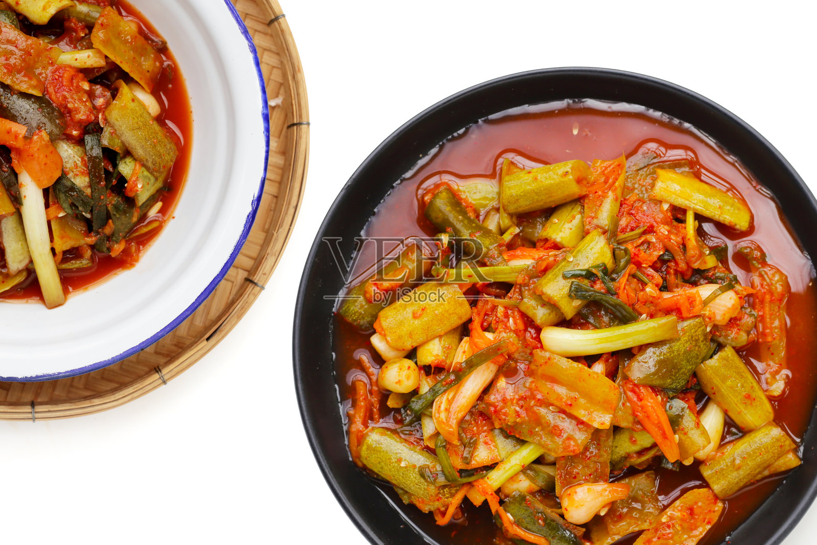 泡菜韩国食品，黄瓜泡菜照片摄影图片