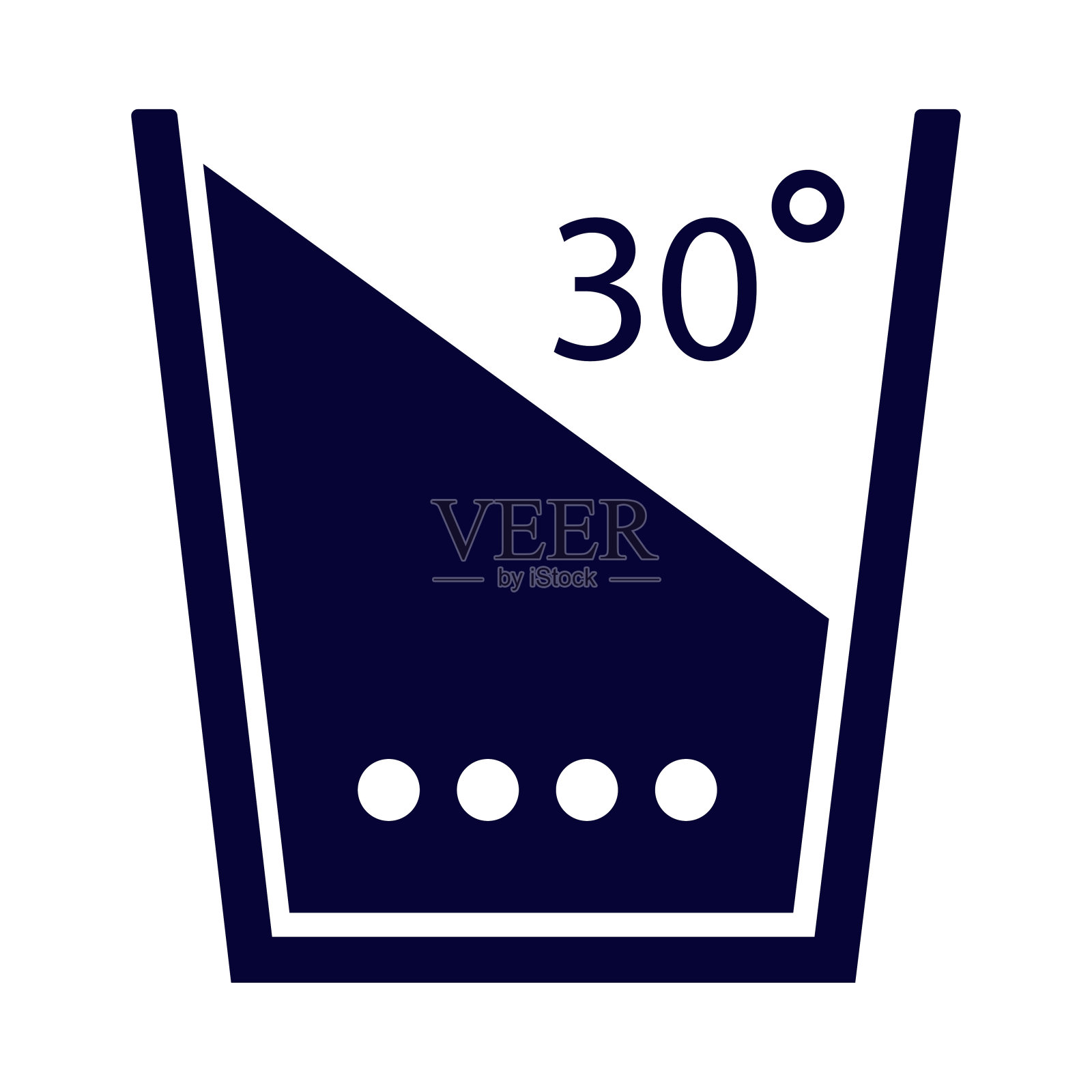 30、30度，水，液体，温，锅，玻璃，30度洗衣符号图标插画图片素材