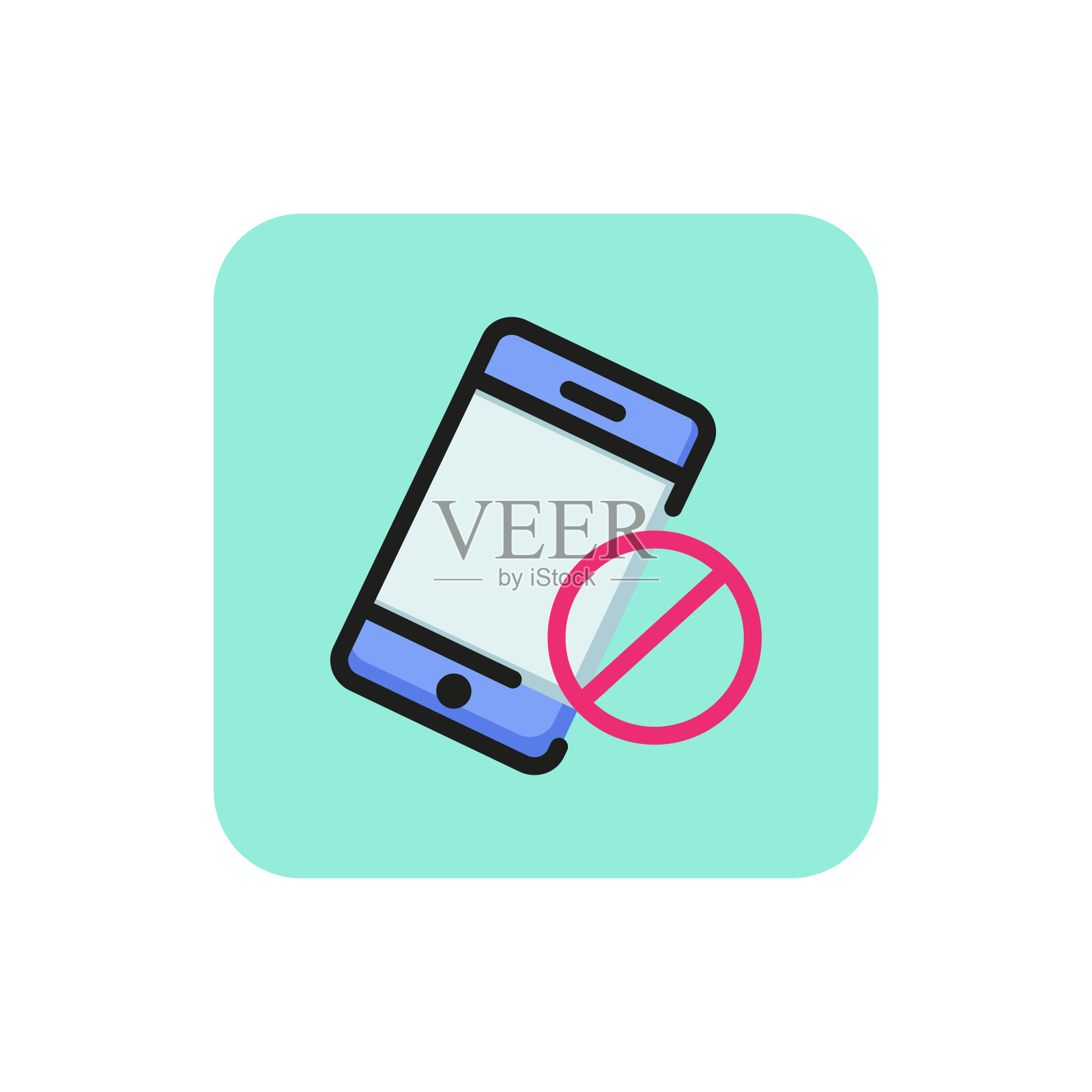 无信号图标插画图片素材