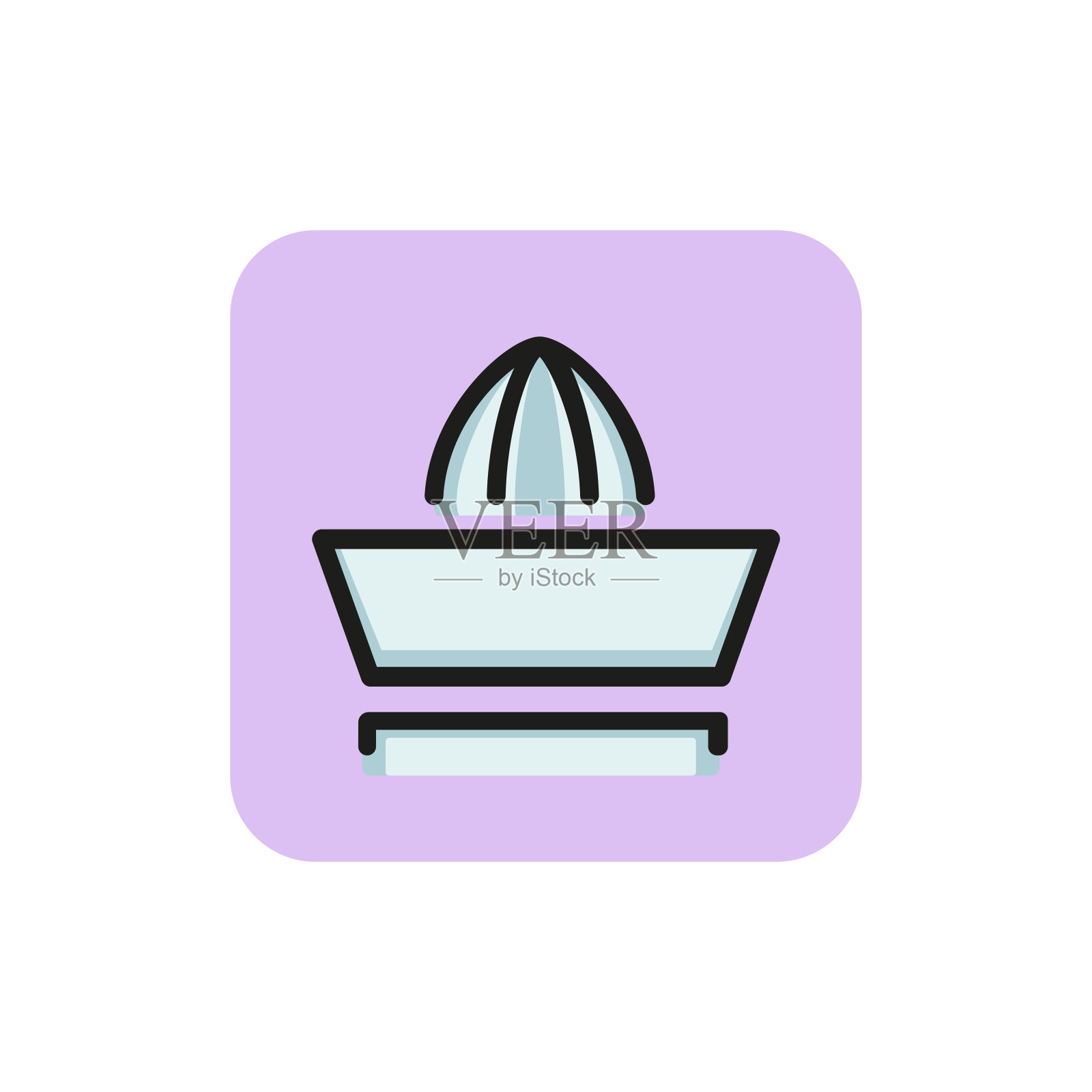 柑橘榨汁机图标插画图片素材