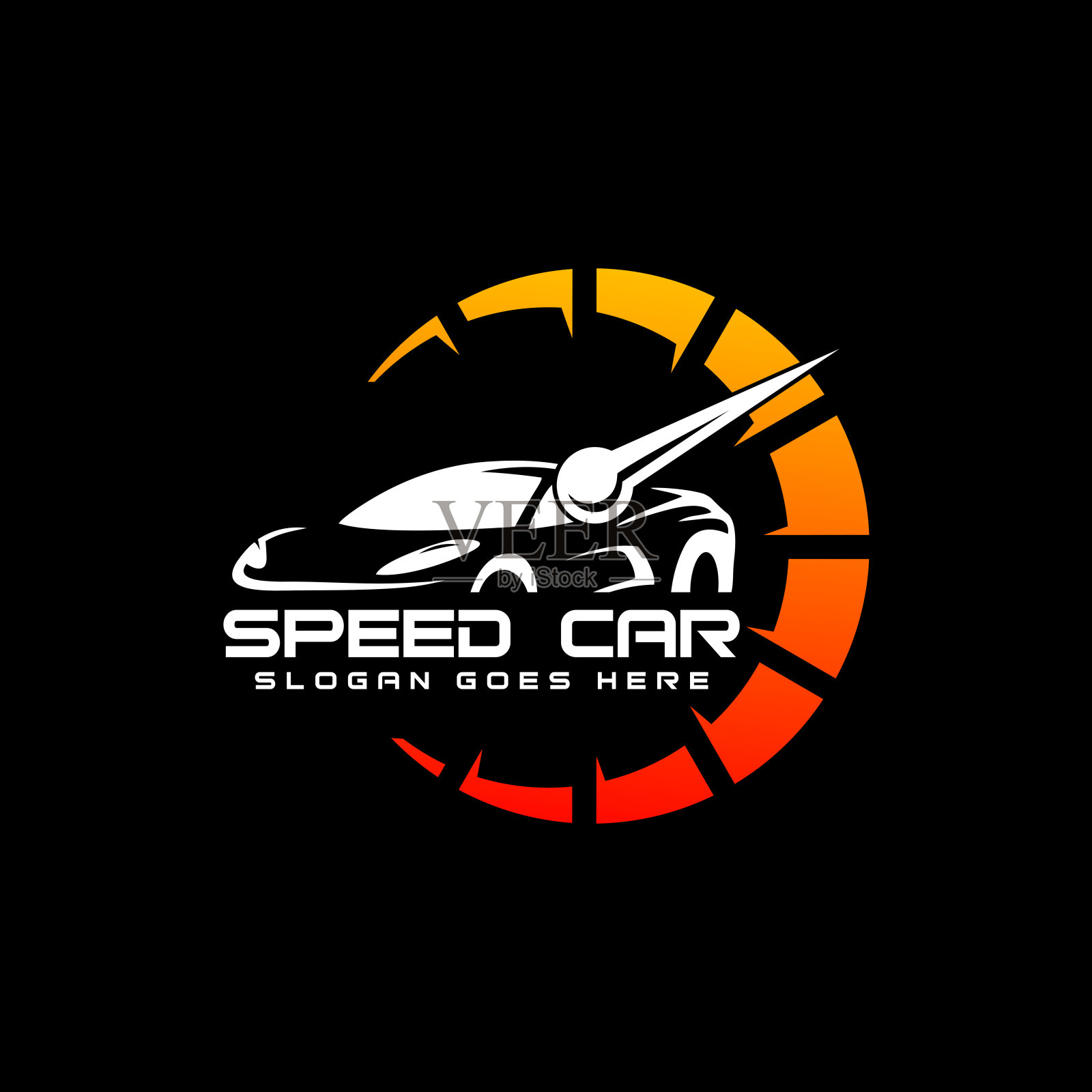 竞赛用燃烧速度计的速度插画图片素材