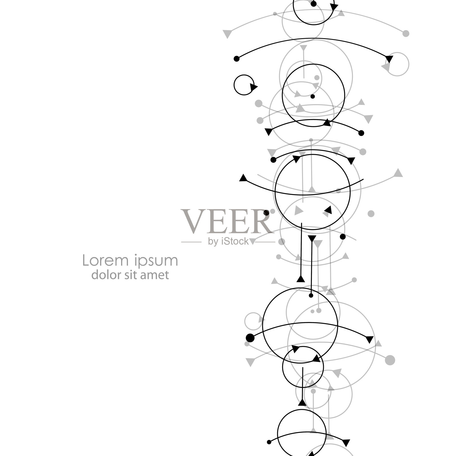 分子细胞连接。互联网技术。生物科学背景。抽象几何背景插画图片素材