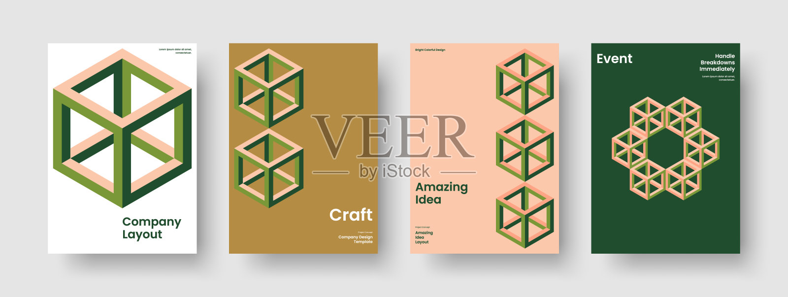 孤立的海报模板。抽象业务演示设计。几何横幅布局。手册。书的封面。背景。传单。报告。广告。目录。品牌的身份。投资组合。杂志插画图片素材