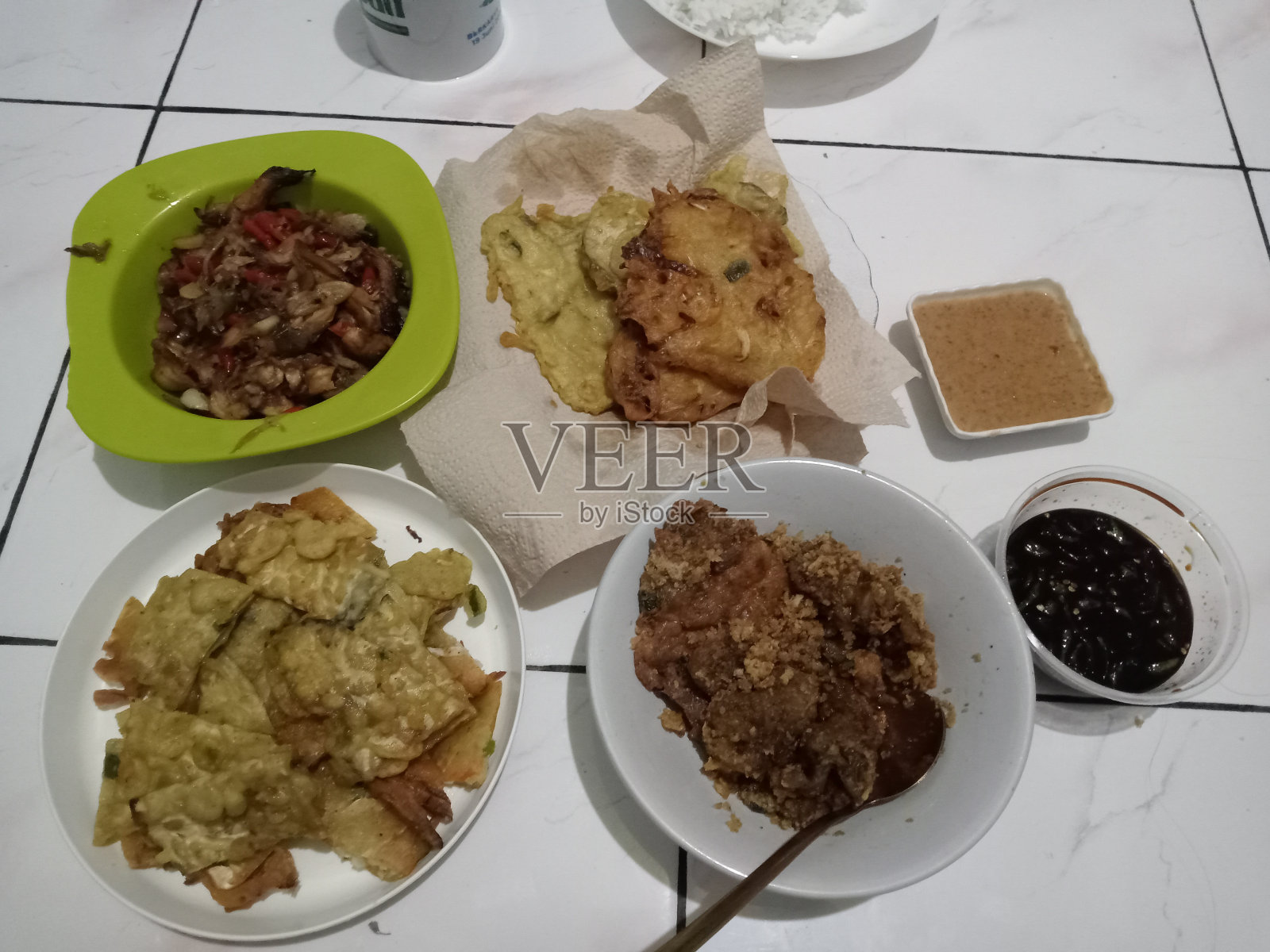 开斋时的食物照片摄影图片