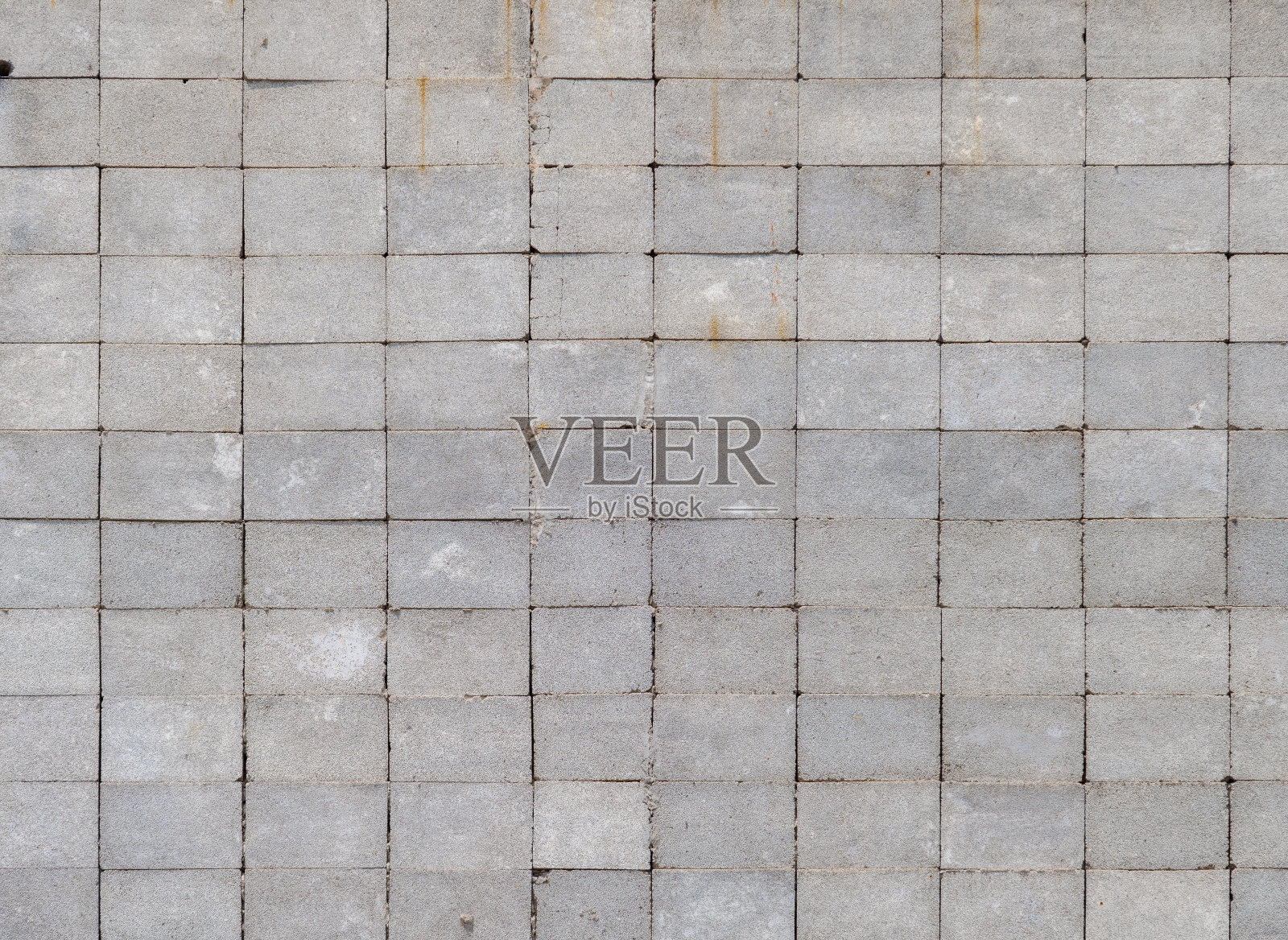 墙由矩形煤渣砖与堆栈粘结模式照片摄影图片