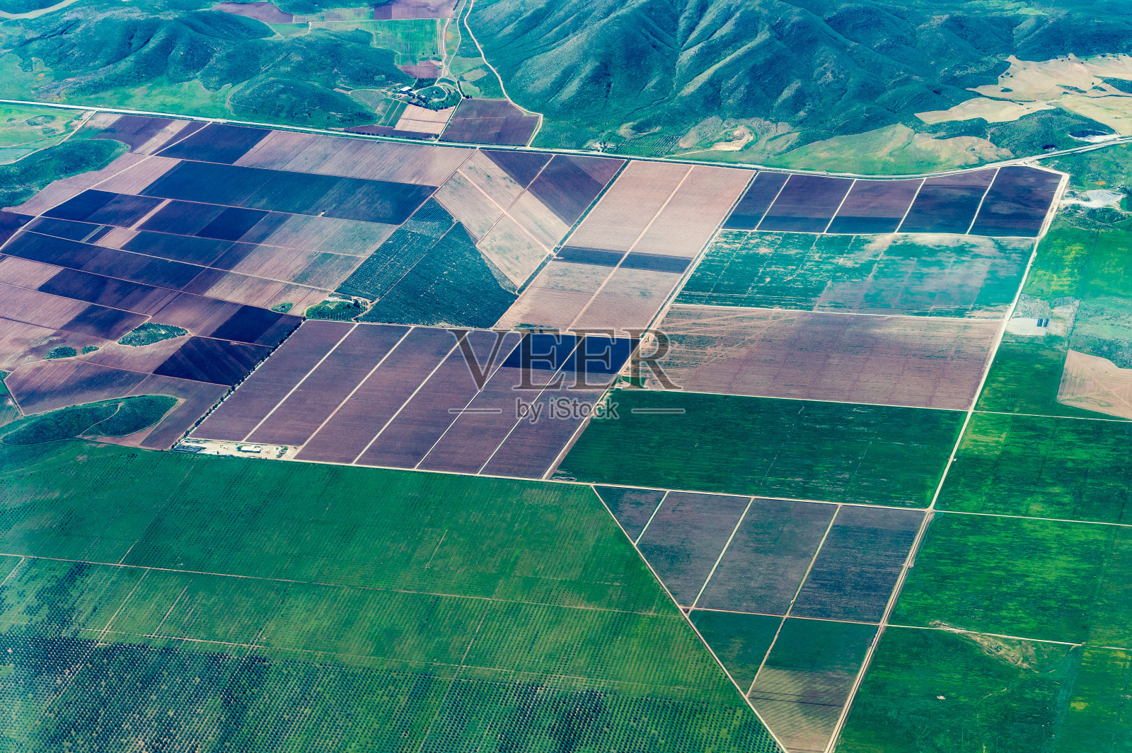 墨西哥北下加利福尼亚州的农场和温室照片摄影图片