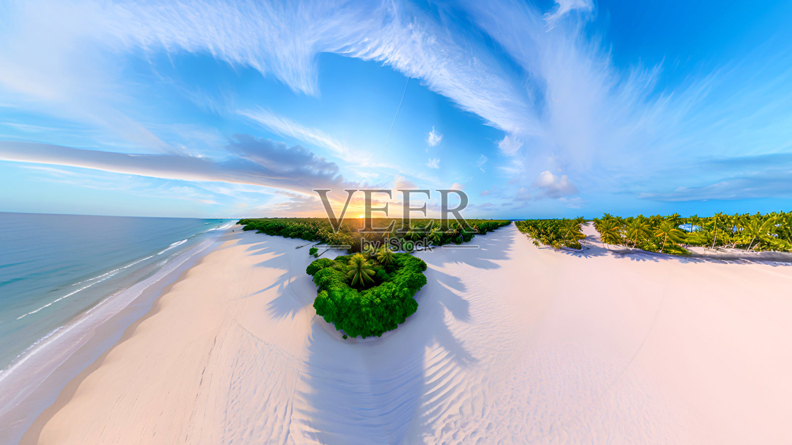 热带岛屿，小行星格式照片摄影图片