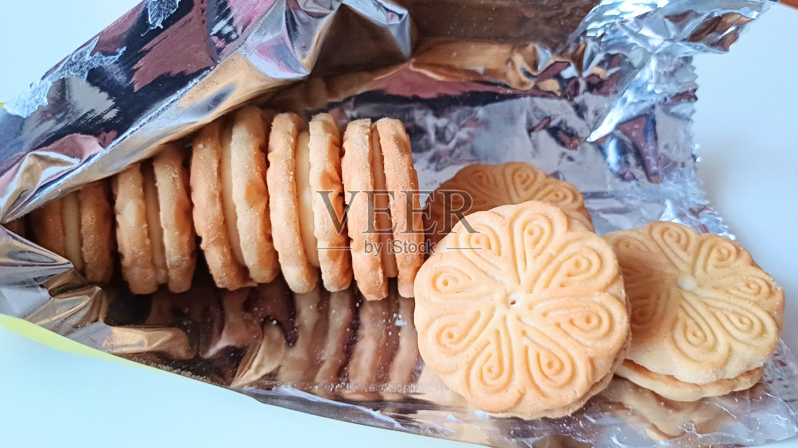 奶油饼干照片摄影图片