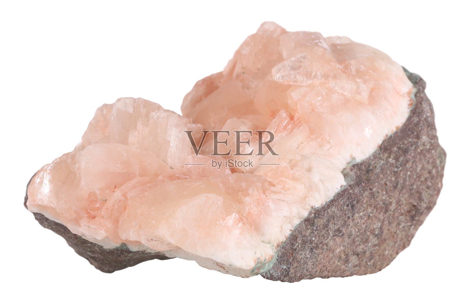 黑榴石矿物岩石孤立在白色背景上。矿物学中的宝石概念。照片摄影图片